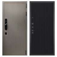 Гранит Смарт Нанорельеф, панель 088 Черный кварц с фрезеровкой 10 мм