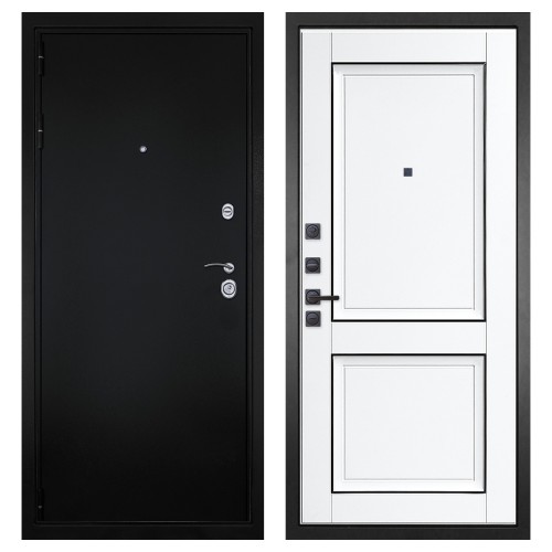 Гранит Ультра 8, панель 070 Две филенки с молдингом белый матовый 12 мм