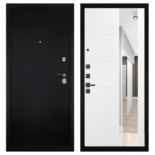 Гранит Ультра 8, панель 083 Белый софт зеркало 10 мм