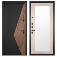 Гранит Геометрия, панель 014 зеркало Капучино 16 мм