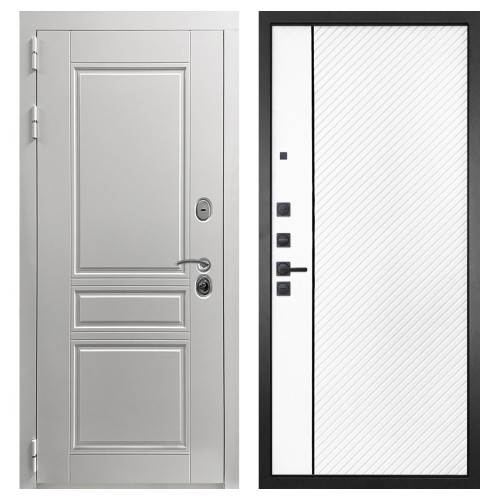 Гранит Лира Белая, панель 078 Белая матовая 12 мм