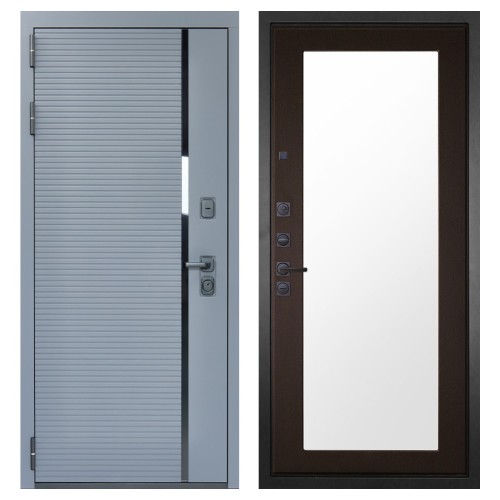 Гранит Роял белая, панель 011 зеркало Венге 16 мм