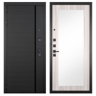 Гранит Пиано Черная, панель 032 зеркало Сандал светлый 12 мм