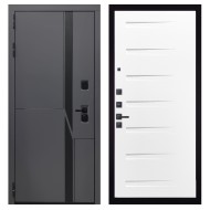 Гранит НаноБлэк лайн, панель 081 Белый Горизонт 10 мм