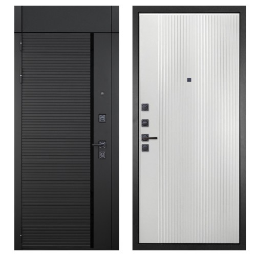 Гранит Пиано Черная с фрамугой, панель 076 пиано вертикальная 12 мм