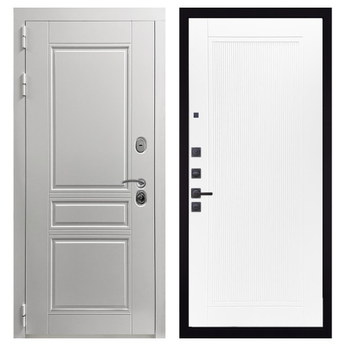 Гранит Лира Белая, панель 082 Белый софт рельеф 10 мм