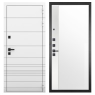 Гранит Роял белая NEW, панель 075 зеркало макси бок белое 16 мм