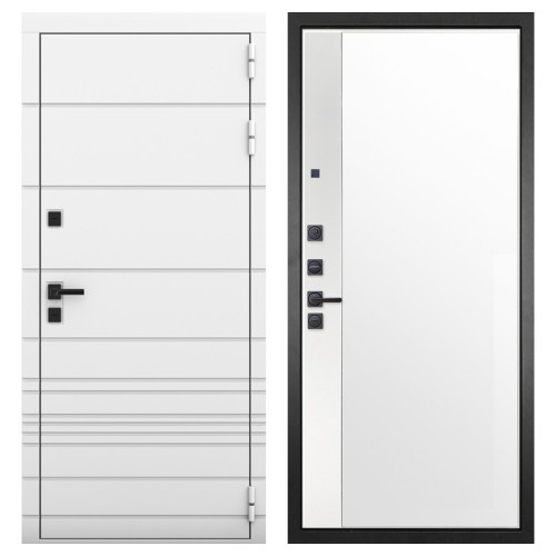 Гранит Роял белая NEW, панель 075 зеркало макси бок белое 16 мм