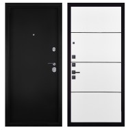 Гранит М8, панель 079 Белый софт, черный молдинг 12 мм