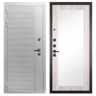 Гранит Пиано Белая, панель 032 зеркало Сандал светлый 12 мм