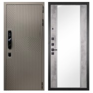 Гранит Смарт Нанорельеф, панель 051 зеркало Бетон светлый 16 мм