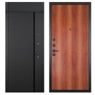 Гранит Пиано Черная с фрамугой, панель 004 Миланский орех 6 мм