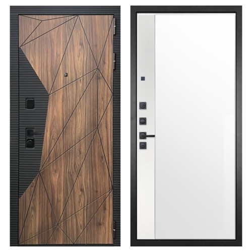 Гранит Континент, панель 075 зеркало макси бок белое 16 мм