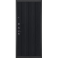 Гранит Эксклюзив, панель 088 Черный кварц с фрезеровкой 10 мм