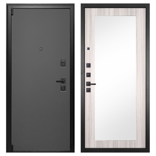 Гранит Лайт Графит, панель 032 зеркало Сандал светлый 12 мм