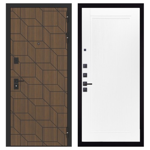 Гранит Плэй, панель 082 Белый софт рельеф 10 мм