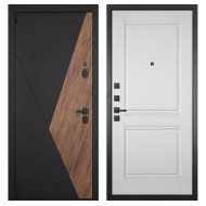 Гранит Геометрия, панель 063 Роял Вуд белая со структурой 12 мм