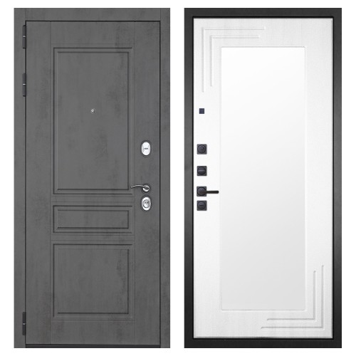 Гранит Лира, панель 019 зеркало Белый ясень 16 мм