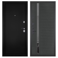 Гранит М8, панель 090 Черный кварц с зеркальной тонированной вставкой 10 мм