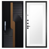 Гранит Смарт Люкс, панель 010 зеркало Белый матовый 16 мм