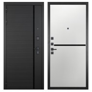 Гранит Пиано Черная, панель 073 горизонт белая 10 мм