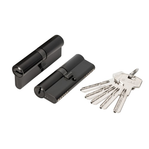 Цилиндровый Fuaro (Фуаро) механизм (200 ZA/90) 2000ZAKey90(40+10+40) BL черный 5Key 