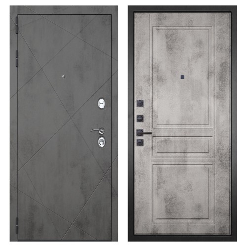 Гранит Дуэт, панель 043 Бетон светлый 12 мм