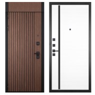 Гранит Шторм с фрамугой, панель 053 Пиано белая 12 мм