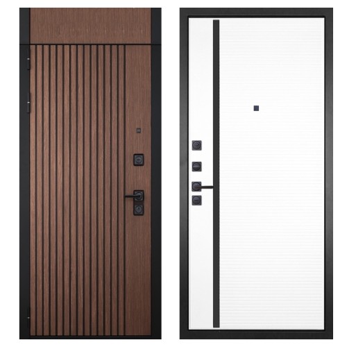 Гранит Шторм с фрамугой, панель 053 Пиано белая 12 мм