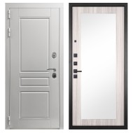 Гранит Лира Белая, панель 032 зеркало Сандал светлый 12 мм