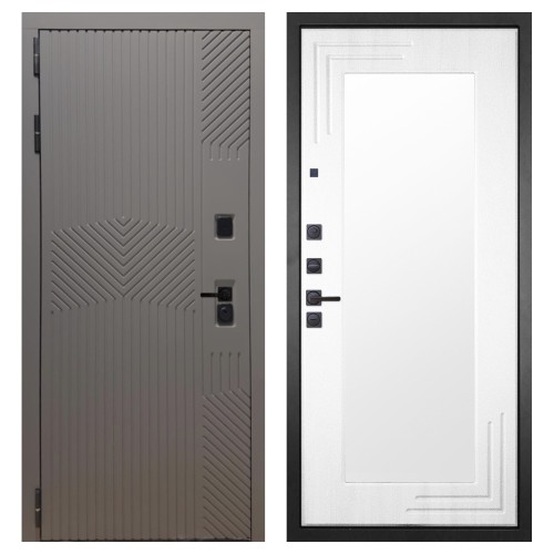 Гранит Нанорельеф, панель 019 зеркало Белый ясень 16 мм