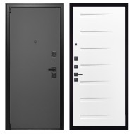 Гранит Лайт Графит, панель 081 Белый Горизонт 10 мм