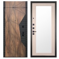 Гранит Континент с фрамугой, панель 014 зеркало Капучино 16 мм