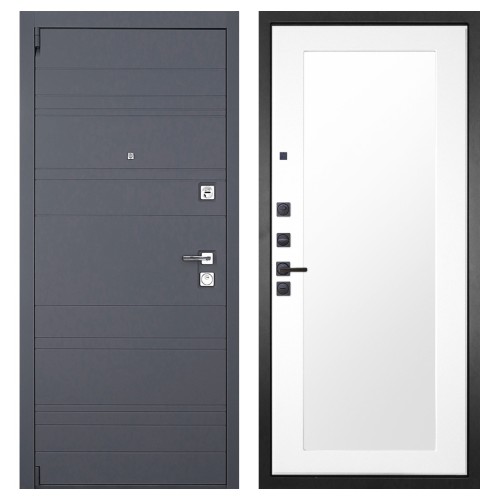 Гранит С17, панель 010 зеркало Белый матовый 16 мм