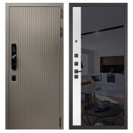 Гранит Смарт Нанорельеф, панель 091 зеркало макси бок тонированное черное 10 мм