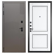 Гранит Нанорельеф, панель 070 Две филенки с молдингом белый матовый 12 мм