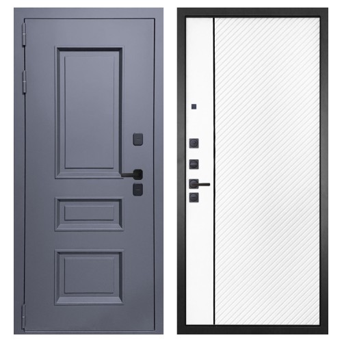 Гранит Сибирь, панель 078 Белая матовая 12 мм