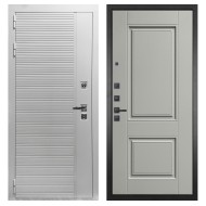 Гранит Пиано Белая, панель 068 Две филенки силк маус 12 мм