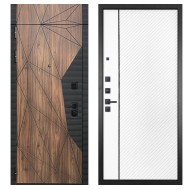 Гранит Континент с фрамугой, панель 078 Белая матовая 12 мм