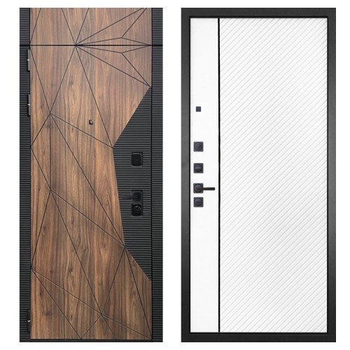 Гранит Континент с фрамугой, панель 078 Белая матовая 12 мм