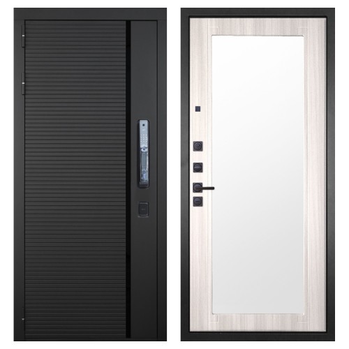 Гранит Пиано Смарт, панель 017 зеркало Сандал светлый 16 мм