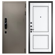 Гранит Смарт Нанорельеф, панель 070 Две филенки с молдингом белый матовый 12 мм