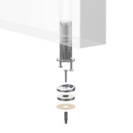 Упор Armadillo (Армадилло) дверной скрытый MAX INOX/2 