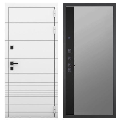 Гранит Роял белая NEW, панель 084 зеркало макси бок тонированное 16 мм