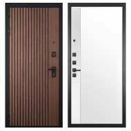 Гранит Шторм, панель 075 зеркало макси бок белое 16 мм