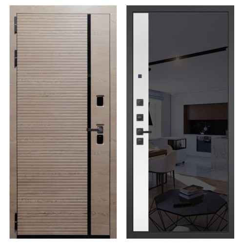 Гранит Пиано Эко, панель 091 зеркало макси бок тонированное черное 10 мм