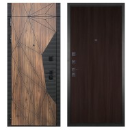 Гранит Континент с фрамугой, панель 002 Темный 6 мм