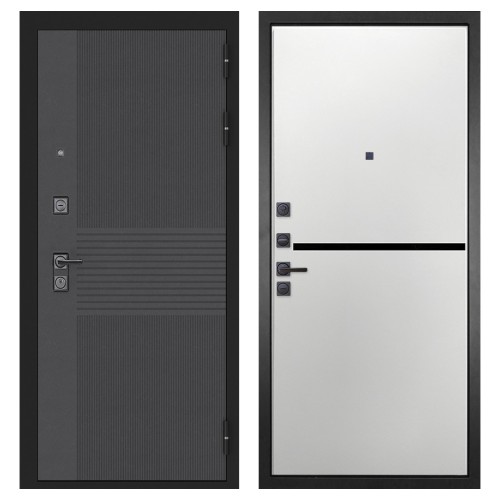 Гранит Гранж, панель 073 горизонт белая 10 мм