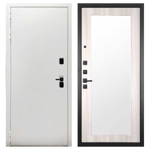 Гранит Вайт, панель 017 зеркало Сандал светлый 16 мм