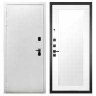 Гранит Вайт, панель 010 зеркало Белый матовый 16 мм